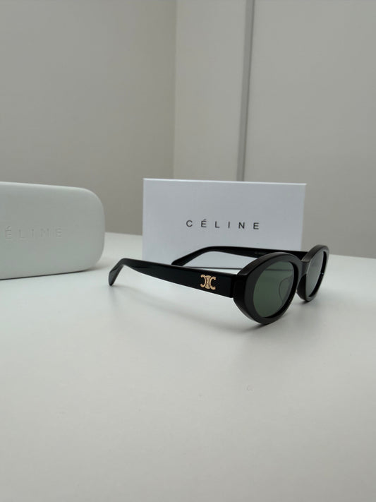 Occhiale cèli black lente verde